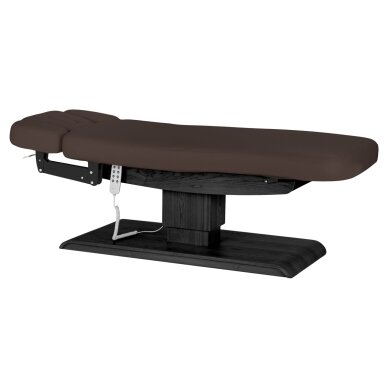 Professional electric massage and SPA bed SILLON RELAX, brown with black base 3