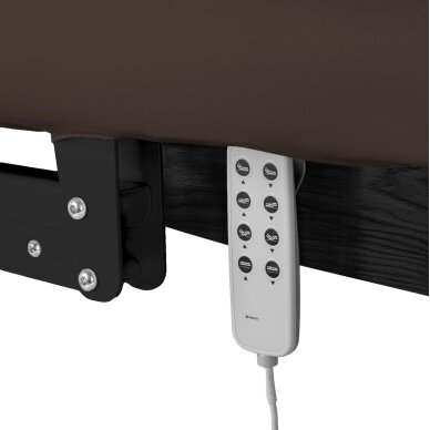 Professional electric massage and SPA bed SILLON RELAX, brown with black base 6