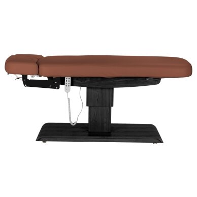 Professional electric massage and SPA bed SILLON RELAX, brown with black base 5