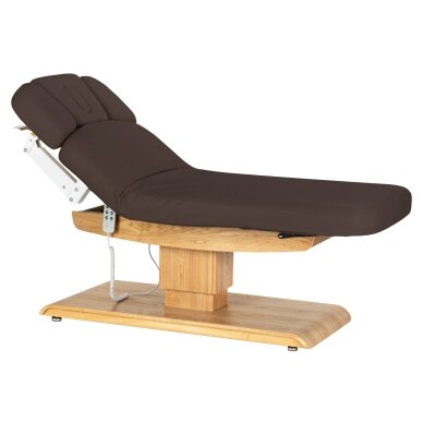Professional electric massage and SPA bed SILLON RELAX, brown with light base 1 Professional electric massage and SPA bed SILLON RELAX, brown with light base 1