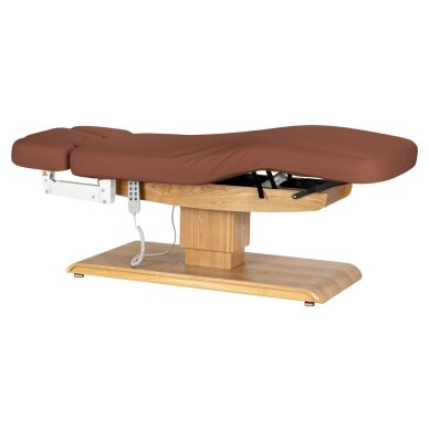 Professional electric massage and SPA bed SILLON RELAX, brown with light base 2