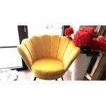 Кресло для салона красоты REY, желтый велюр 10