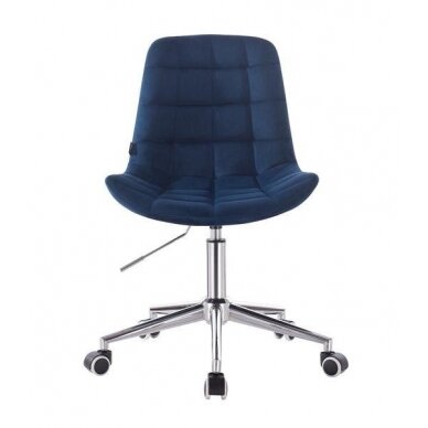Professional beauty salons and beauticians stool HR590K, blue velor 1
