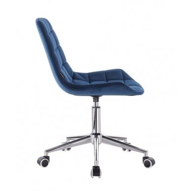 Professional beauty salons and beauticians stool HR590K, blue velor 2