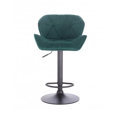 Профессиональный стул для визажистов HR111W, зеленый велюр
