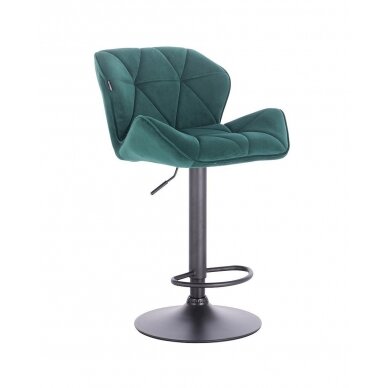 Профессиональный стул для визажистов HR111W, зеленый велюр 1
