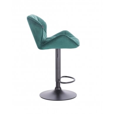 Профессиональный стул для визажистов HR111W, зеленый велюр 2