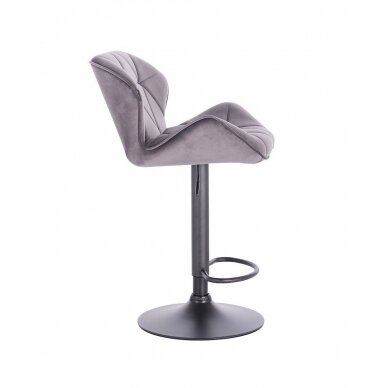 Профессиональный стул для визажистов HR111W, графитовый велюр 2