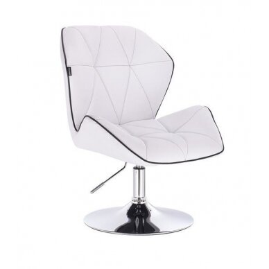 Professional eco leather master chair with stable base HR212, white