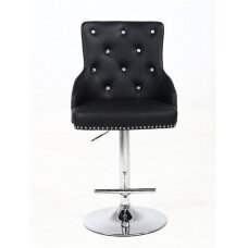 Профессиональный стул для визажистов HOKER HR654CW, экокожа чёрная