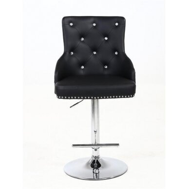 Professional chair for make-up specialists HOKER HR654CW, black eco-leather 1