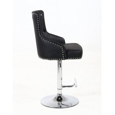 Professional chair for make-up specialists HOKER HR654CW, black eco-leather 2