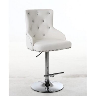 Профессиональный стул для визажистов HR654CW, белого цвета