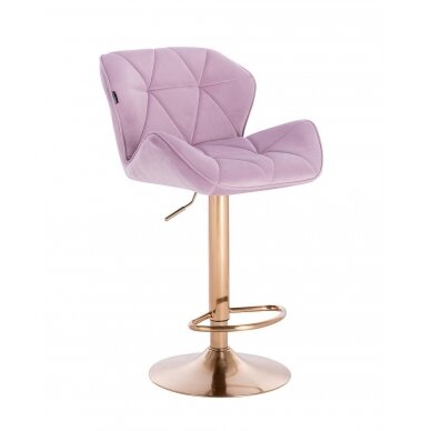 Professional chair for make-up specialists HR111W, lilac velour 2