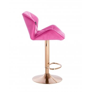 Профессиональное кресло для макияжа для салонов красоты HR111W, розовый бархат 3