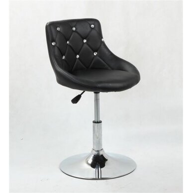 Профессиональный стул для косметологов HC931N, экокожа чёрная