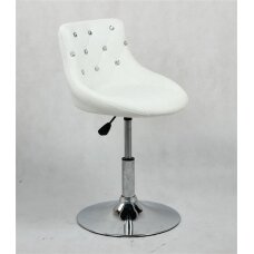Professional beautycan chair for beauticians HC931N, white eco-leather