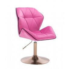 Master's chair with a stable base HR212, pink velor