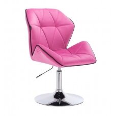 Master&#39;s chair with a stable base HR212, pink velor