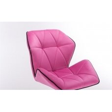 Master&#39;s chair with a stable base HR212, pink velor