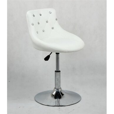 Профессиональный стул для косметологов  HC931N, экокожа белая