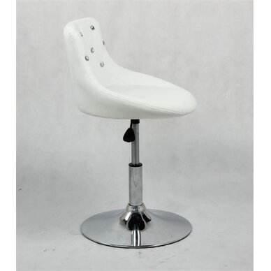 Профессиональный стул для косметологов  HC931N, экокожа белая 2