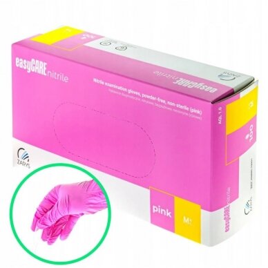 EASYCARE Одноразовые нитриловые перчатки PINK 2 EASYCARE Одноразовые нитриловые перчатки PINK 2