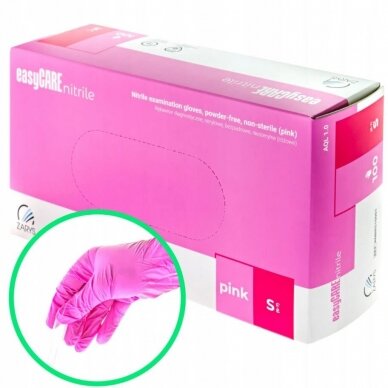 EASYCARE Одноразовые нитриловые перчатки PINK 1 EASYCARE Одноразовые нитриловые перчатки PINK 1