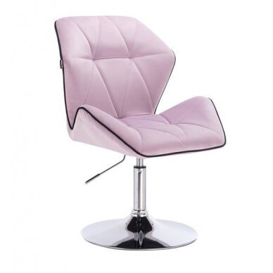 Master chair with stable base HR212, lilac velor