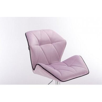 Master chair with stable base HR212, lilac velor 1