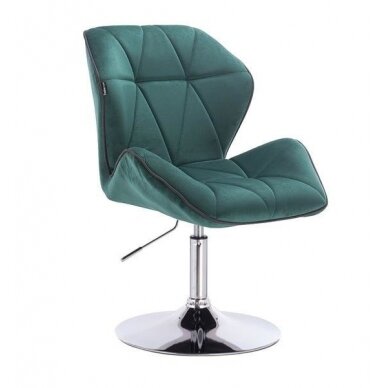 Master chair with stable base HR212, green velor