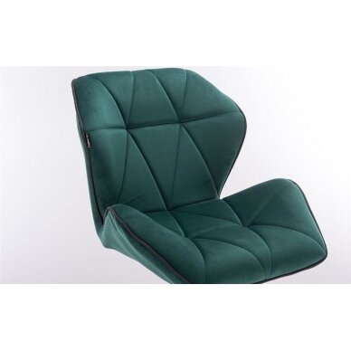 Master chair with stable base HR212, green velor 1