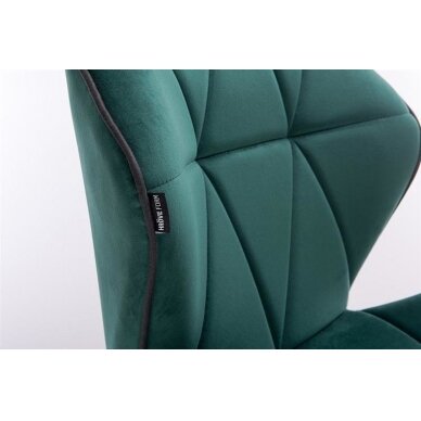 Master chair with stable base HR212, green velor 2