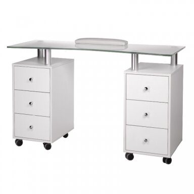 Professional manicure table BD-3425-1, white color Professional manicure table BD-3425-1, white color