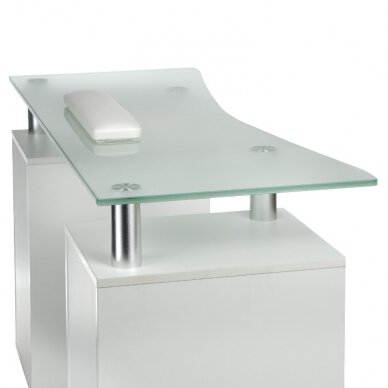 Professional manicure table BD-3425-1, white color 4