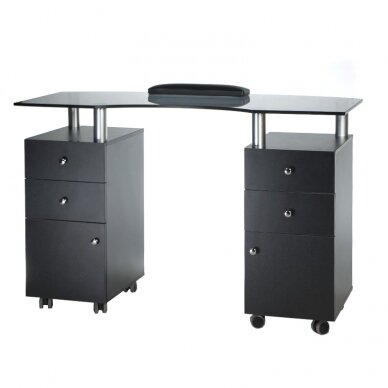 Профессиональный маникюрный стол BD-3453, черного цвета