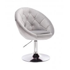 Beauty salons and beauticians stool HR8516, gray velour