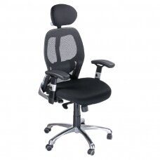 Reception, office chair CorpoComfort BX-4028A, black color