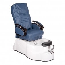 Профессиональный электрический ортопедический стул для процедур педикюра с функцией массажа BR-3820D, синего цвета