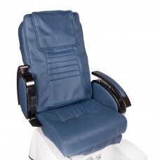 Professional electric podiatry chair for pedicure procedures with massage function BR-3820D, blue color