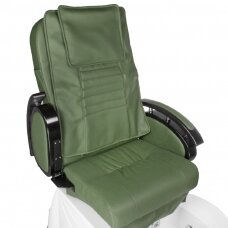 Profesionali elektrinė podologinė kėdė pedikiūro procedūroms su masažo funkcija BR-3820D, žalios spalvos