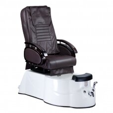 Professional electric podiatry chair for pedicure procedures with massage function BR-3820D, brown color