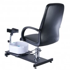 Profesionali hidraulinė pedikiūro kėdė kosmetologams su masažine vonele BW-100, juodos spalvos