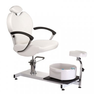 Professional reclining pedicure hydraulic chair BR-2301, white color Professional reclining pedicure hydraulic chair BR-2301, white color