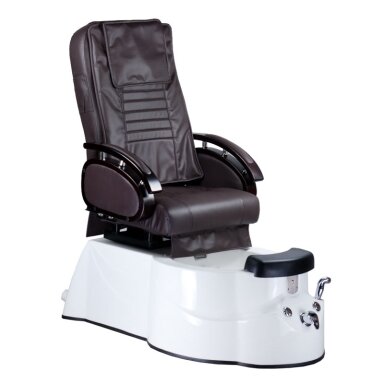 Professional electric podiatry chair for pedicure procedures with massage function BR-3820D, brown color Professional electric podiatry chair for pedicure procedures with massage function BR-3820D, brown color