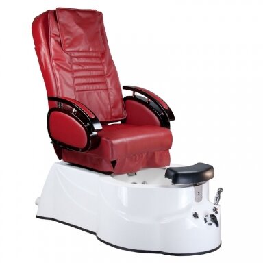 Professional electric podiatry chair for pedicure procedures with massage function BR-3820D, bordo color Professional electric podiatry chair for pedicure procedures with massage function BR-3820D, bordo color