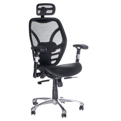 Reception, office chair CorpoComfort BX-4036, black color