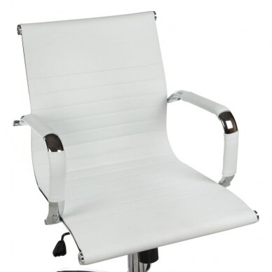 Registratūros, biuro kėdė CorpoComfort BX-5855, baltos spalvos 1
