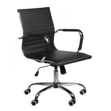 Registratūros, biuro kėdė CorpoComfort BX-5855, juodos spalvos