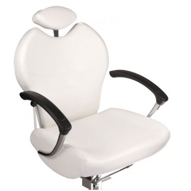 Профессиональное кресло для педикюра гидравлическое BR-2301, белого цвета 1